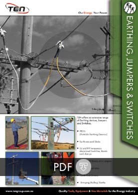 TEN Group Earthing Jumpers and Switches Section PDF