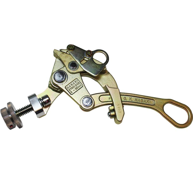 Grip, wire, 520mm, AL, ACSR, 20kN, 2T, WLL, safety latch, locking nut