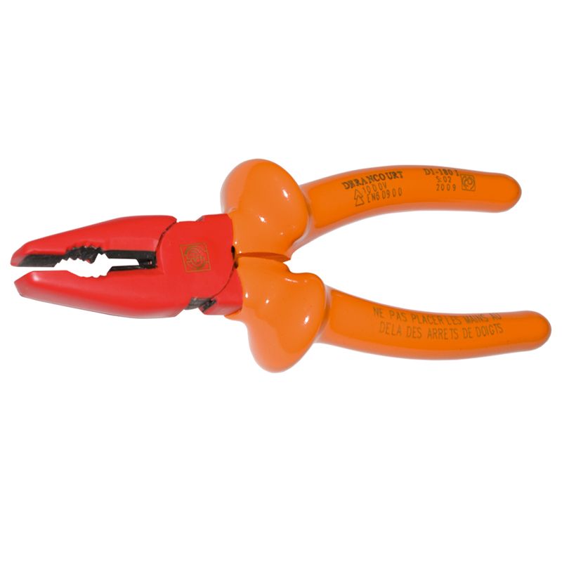Pliers, combination, fully insulated, 1000v, 185mm L, cutter jaw