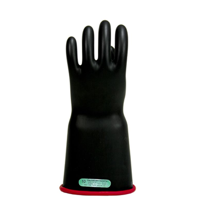 TEN Group Gloves, rubber, red black, 400mm, 16", class 3, 26.5kVAC