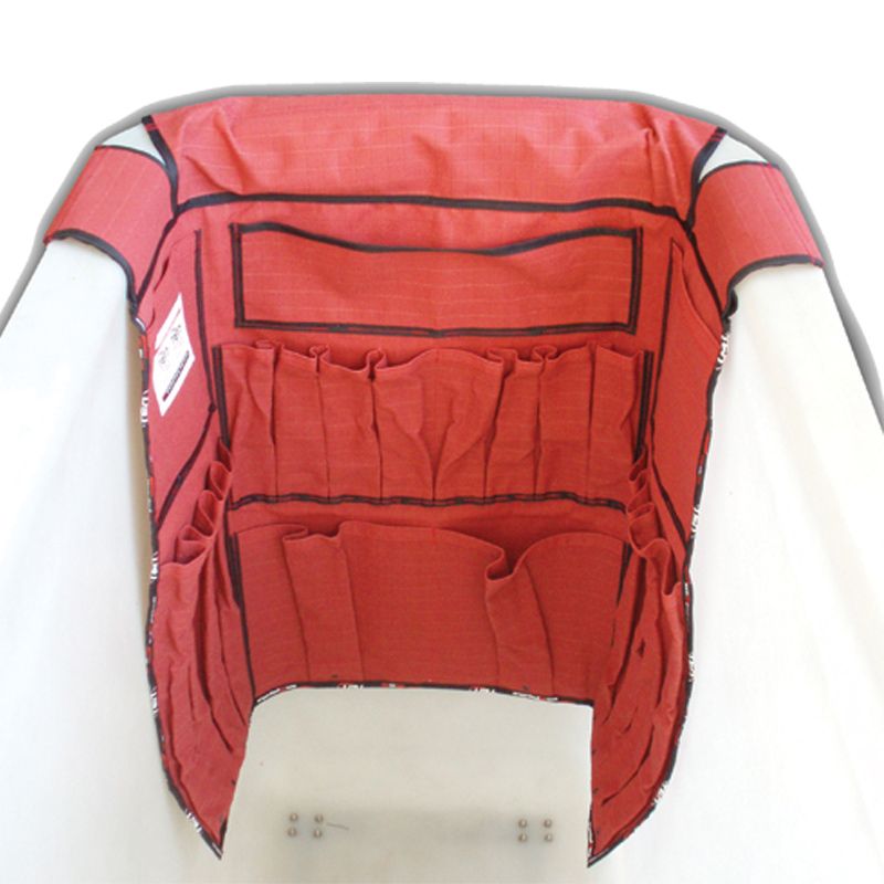 Apron, bucket, canvas, red, 1100x980mm, 28 poc, 10 eyelet, heavy duty ...