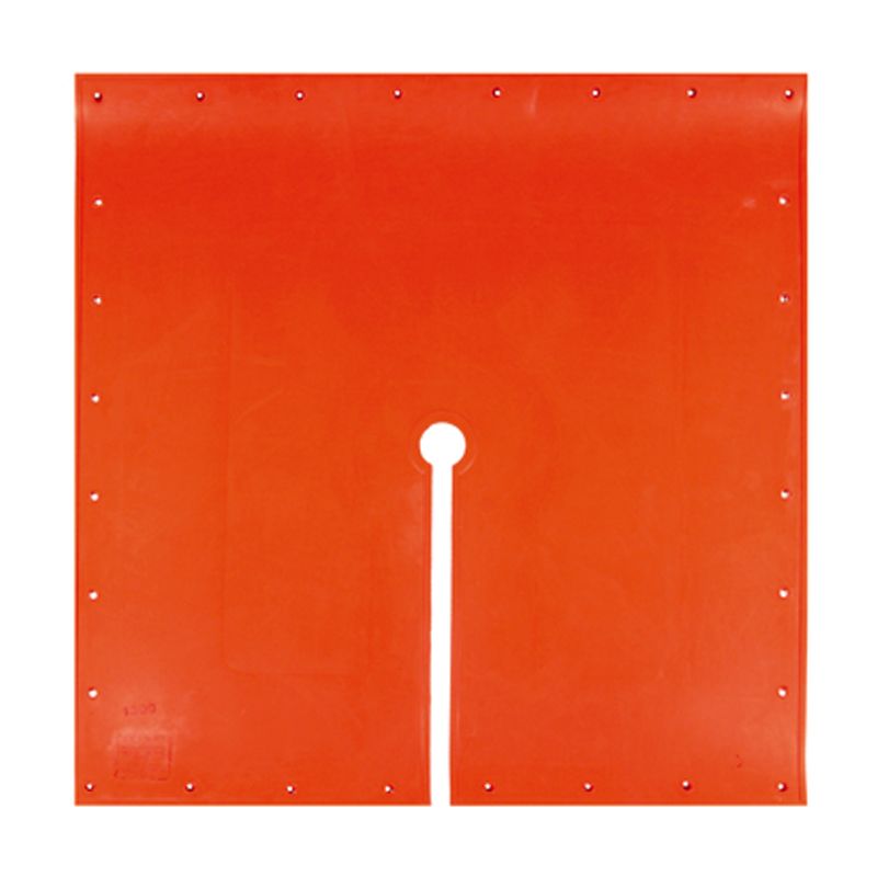 Blanket, rubber, split, HV, class 4, orange, 900 x 900mm, eyelets, ASTM