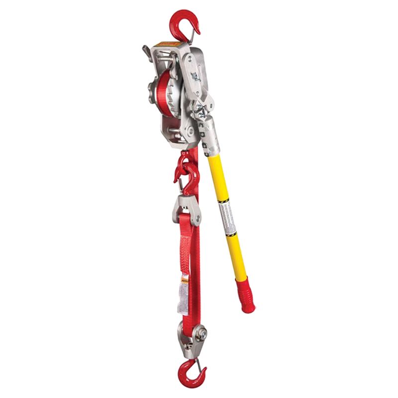 TEN Group Hoist, ratchet, web, single 4.7m/680kg, double 2.2m/1360kg lightweight, LugAll