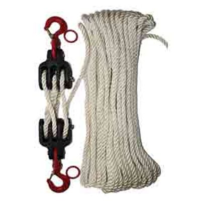 Blocks, insulated, 3 sheave top, 2 sheave lower, 900kg WLL 45m x 13mm ...