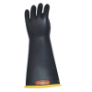 E418YB-9H - Gloves, rubber, yellow black,