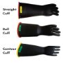 NG416YB-10 - Gloves, rubber, yelllow/black,