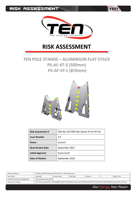 Ten Pole Stand Safety