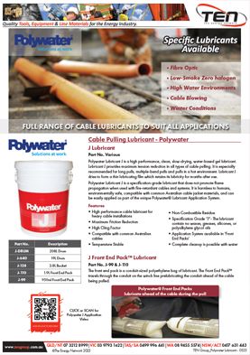 TEN Group Polywater Lubricant PDF