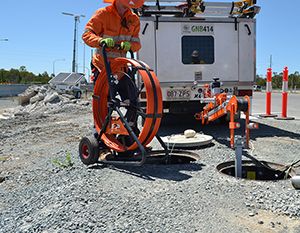 SPP duct rodder on site