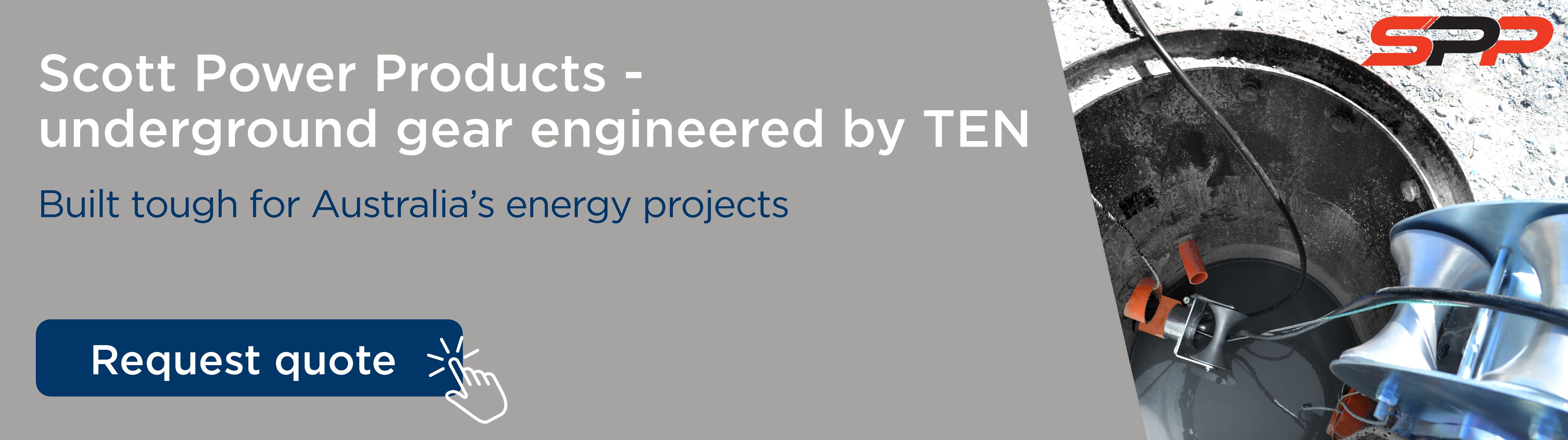 SPP cable roller in use on energy project trench