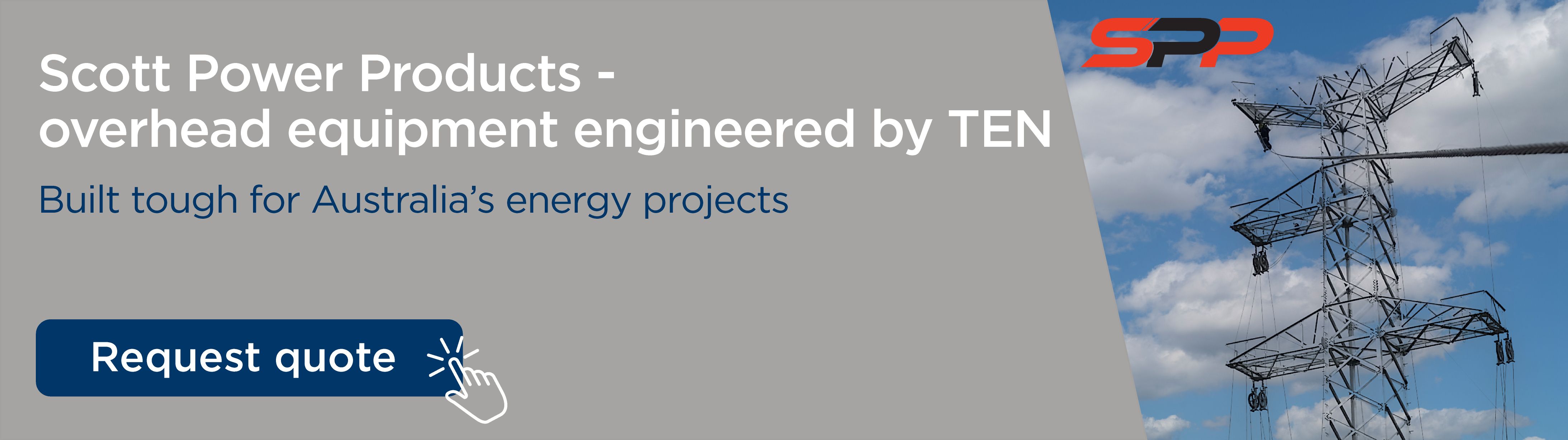 SPP cable roller in use on transmission tower